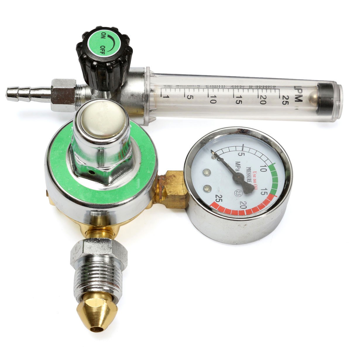 Argon-CO2-Gas-Mig-Tig-Flow-Meter-Welding-Weld-Regulator-Gauge-Welder-GGA580-Fits-1062642