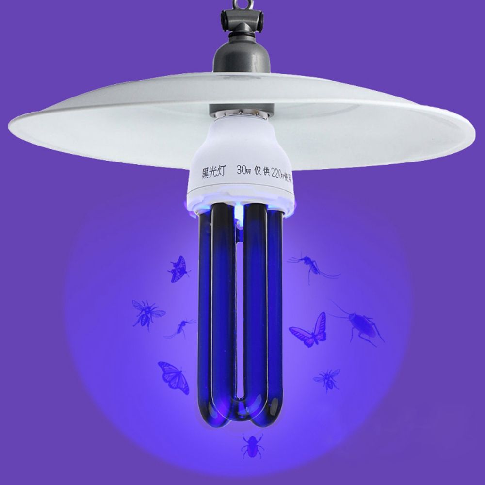 DC12V-E27-15W-20W-30W-40W-Straight-Shape-Purple-Fluorescent-Blacklight-CFL-Light-Bulb-Lamp-1344350