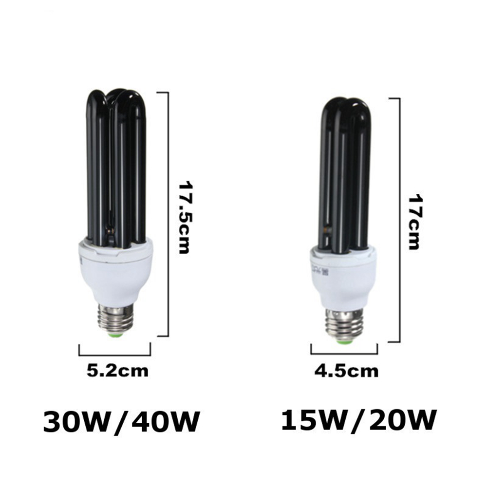 DC12V-E27-15W-20W-30W-40W-Straight-Shape-Purple-Fluorescent-Blacklight-CFL-Light-Bulb-Lamp-1344350