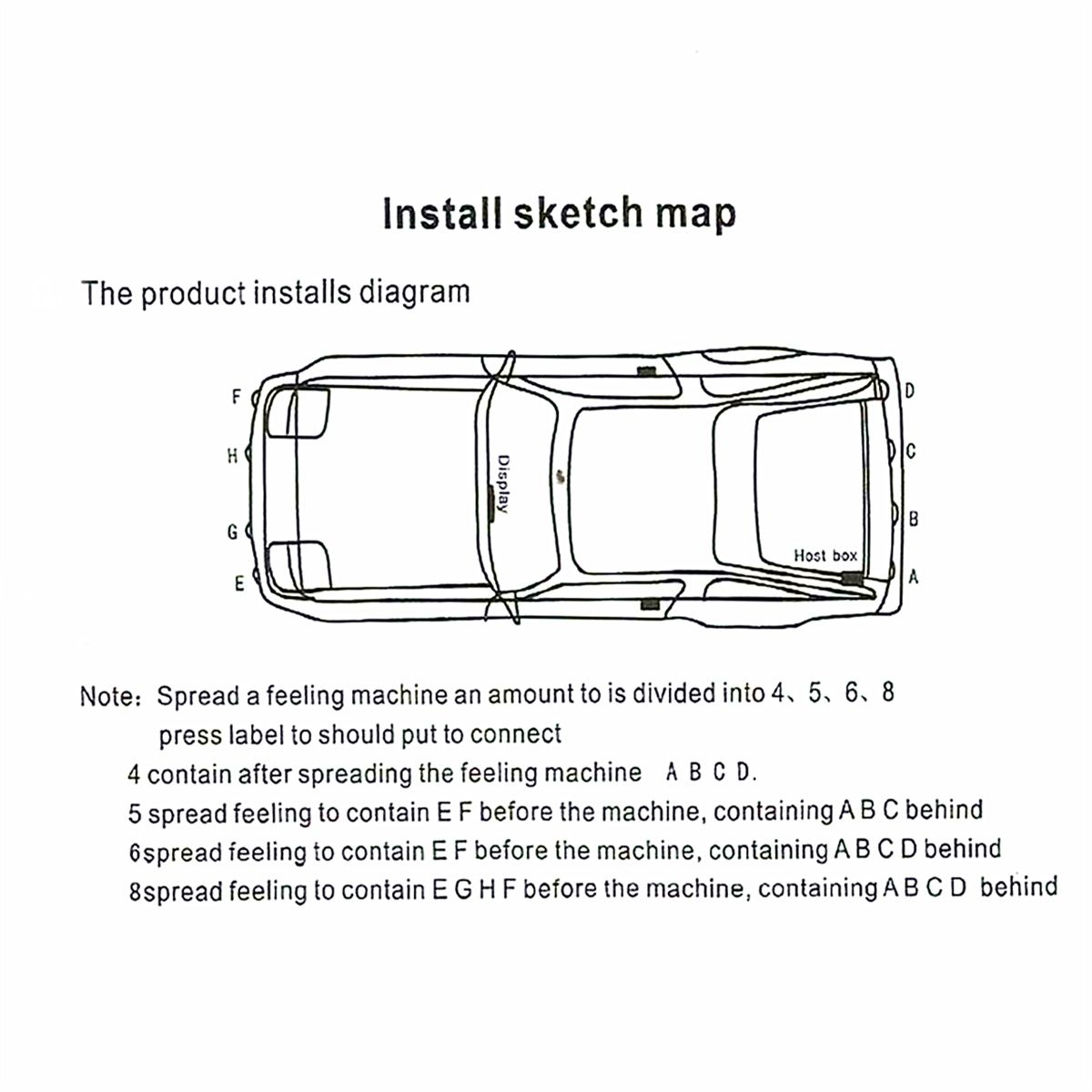 4-Front--4-Rear-LCD-Display-Monitor-Reverse-View-Backup-Parking-8-Car-Sensor-Buzzer-Alarm-Detector-S-1527757