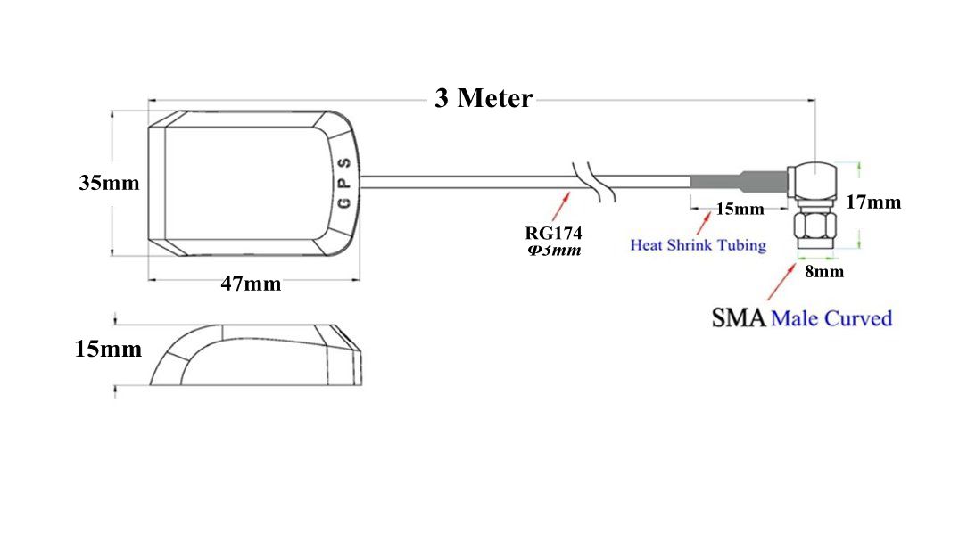 External-GPS-GLONASS-Antenna-Receiver-Positioning-Aerial-Curved-SMA-Male-Connector-3-Meters-for-Car--1171553