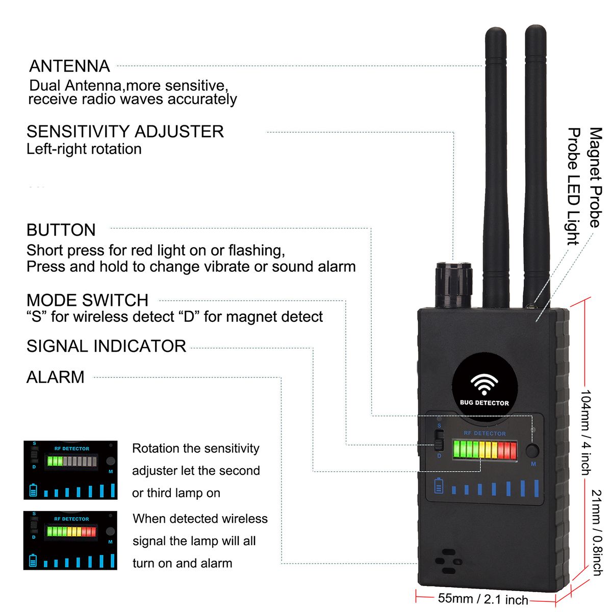 G529-24GHZ-Dual-Antenna-Anti-Spy-GPS-Magnetic-Wireless-Camera-Detector-Signal-Automatic-Detector-Fin-1567925