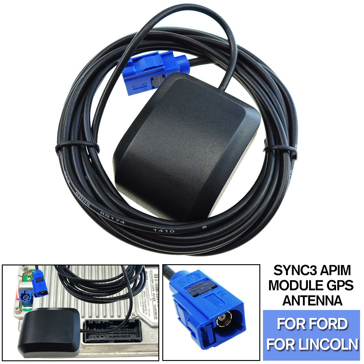 SYNC-3-GPS-Antenna-Fit-For-Ford-Lincoln-Navi-Compass-Signal-Electronic-Conector-1677706