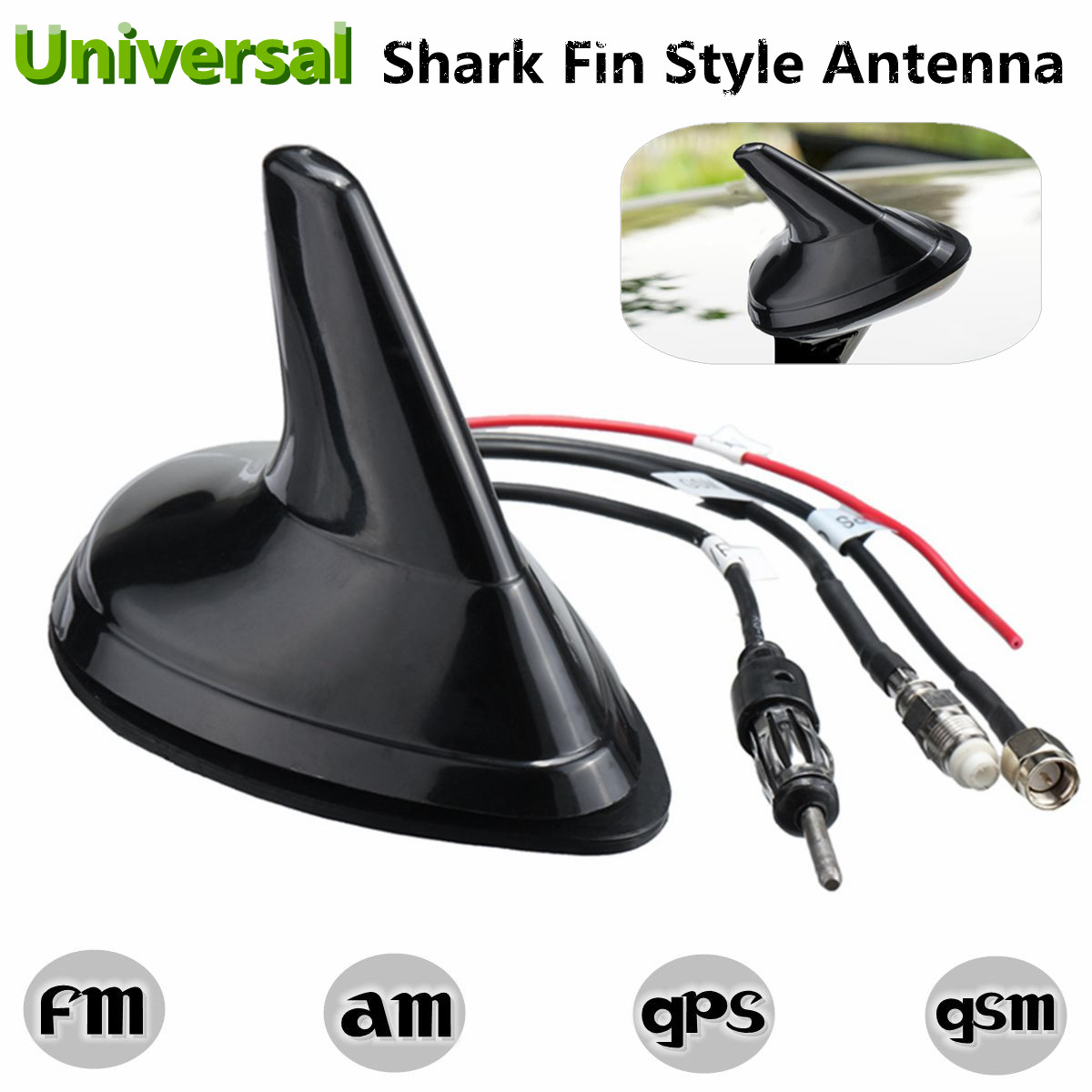 Universal-Auto-Car-Shark-Fin-Roof-Antenna-Aerial-FM--AM--GPS--GSM-Decorate-1212309
