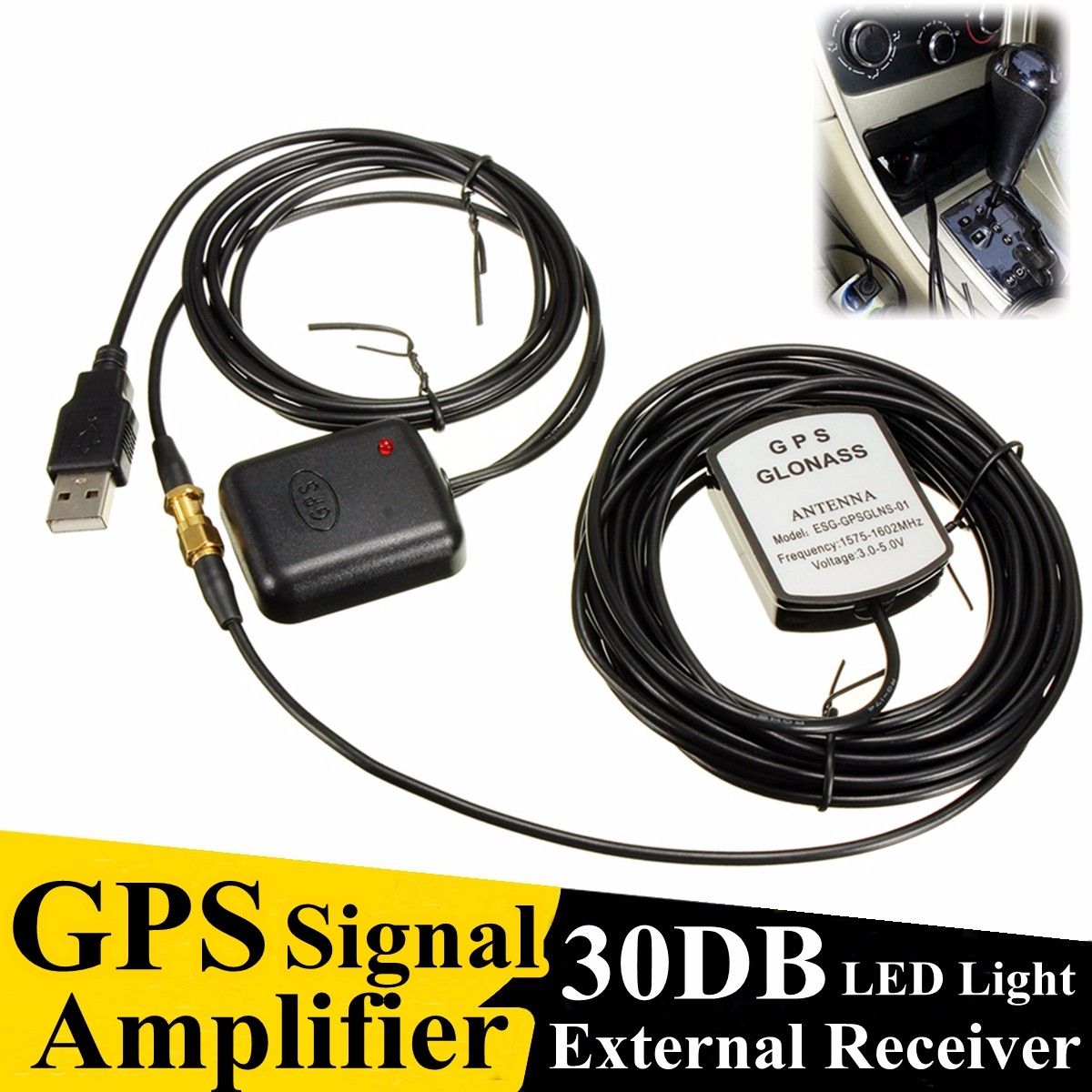 Waterproof-Car-External-Receiver-Antenna-Repeater-Active-USB-Port-GPS-Signal-30DB-Amplifier-1354645