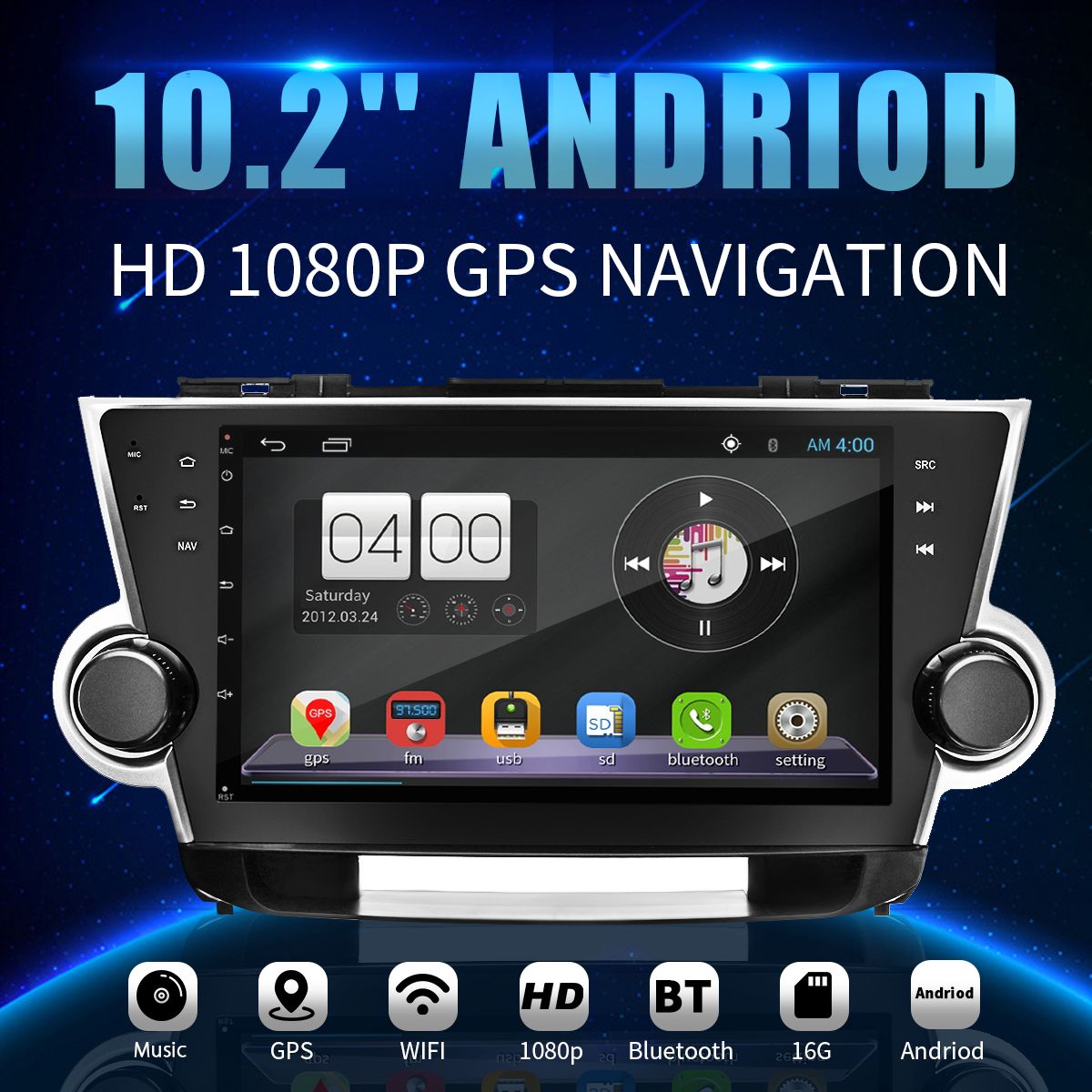 102-Inch-Car-GPS-Module-Android-Navigation-1G16GB-Machine-For-Toyota-Highlander-1296265