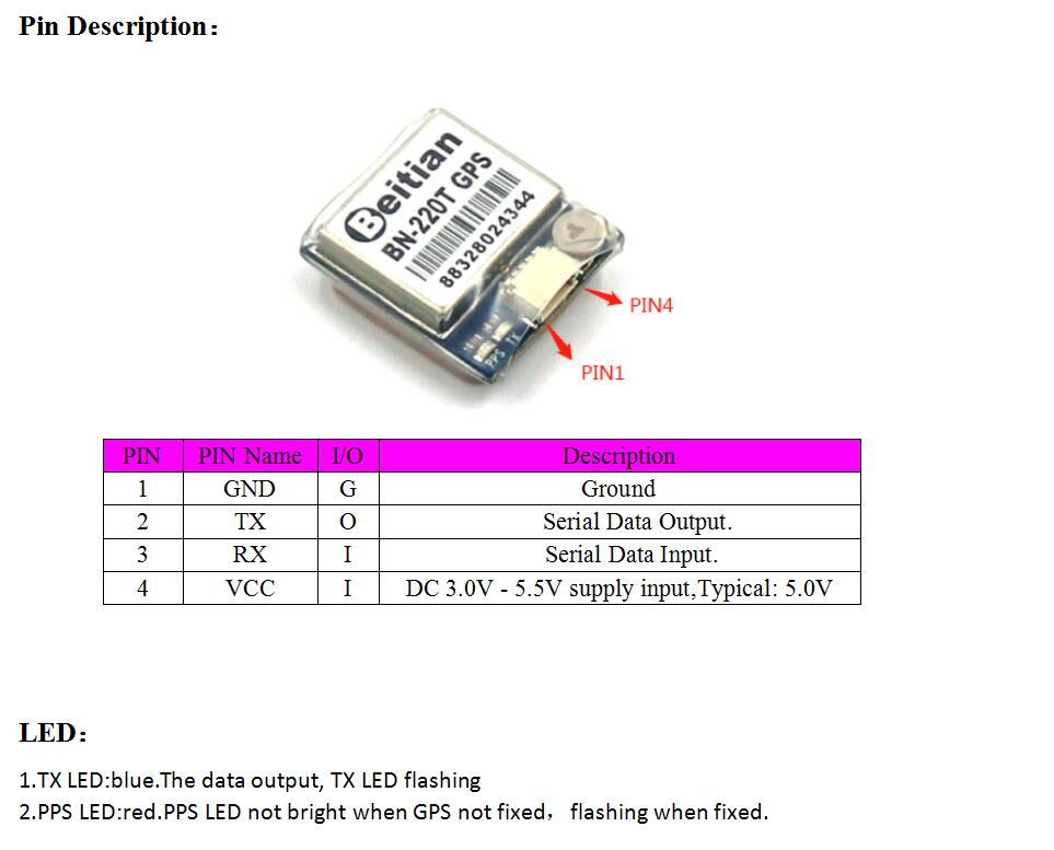 Beitian-BN-220T-GPS-GLONASS-Module-for-APM-Pixhawk-CC3D-Naze32-F3-F4-Flight-Controller-RC-Drone-1434802