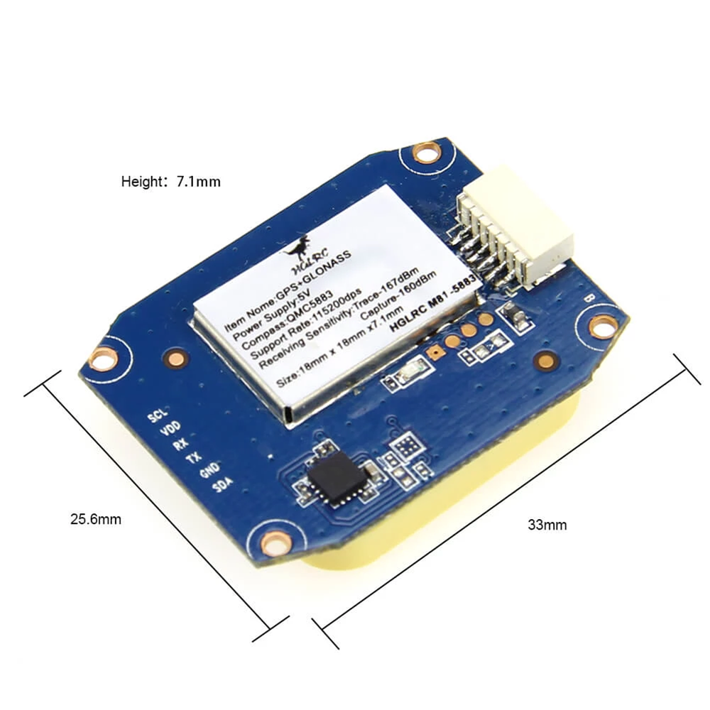 HGLRC-M81-5883-GPS-Module-QMC5883-Compass-for-FPV-Racing-Drone-1607027