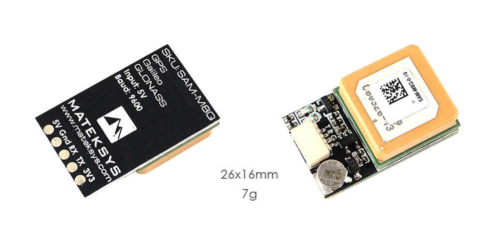 Matek-Systems-SAM-M8Q-GPS-Module-Support-GLONASS-Galileo-QZSS-SBAS-for-RC-Drone-FPV-Racing-1337287