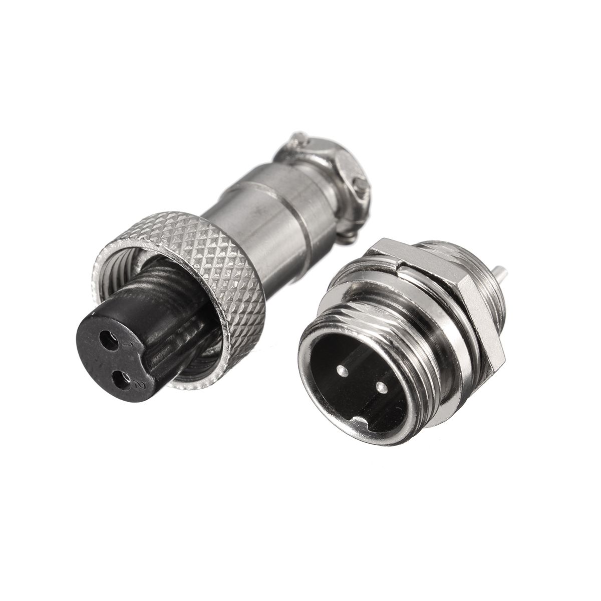 Excellwayreg-GX12-2Pin-Aviation-Plug-MaleFemale-12mm-Wire-Panel-Connector-Adapter-1138924