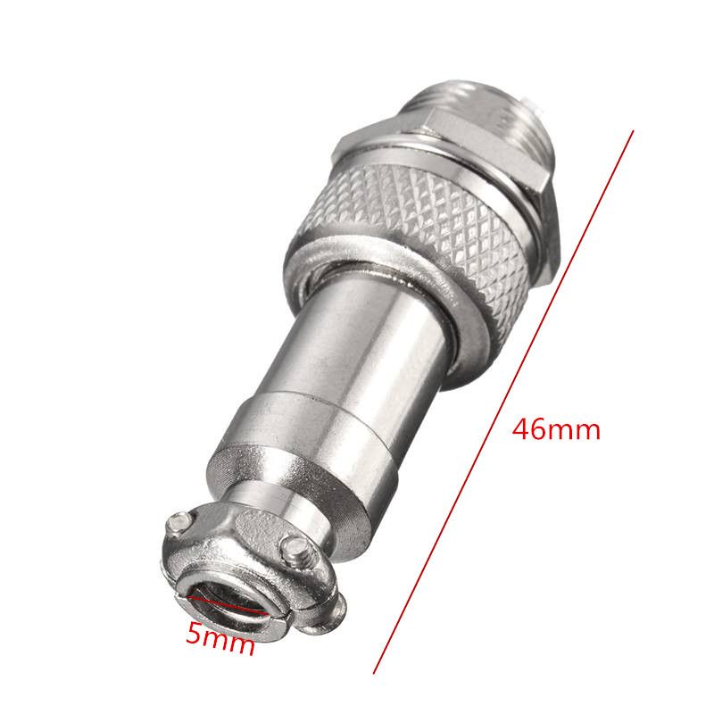 Excellwayreg-GX12-2Pin-Aviation-Plug-MaleFemale-12mm-Wire-Panel-Connector-Adapter-1138924