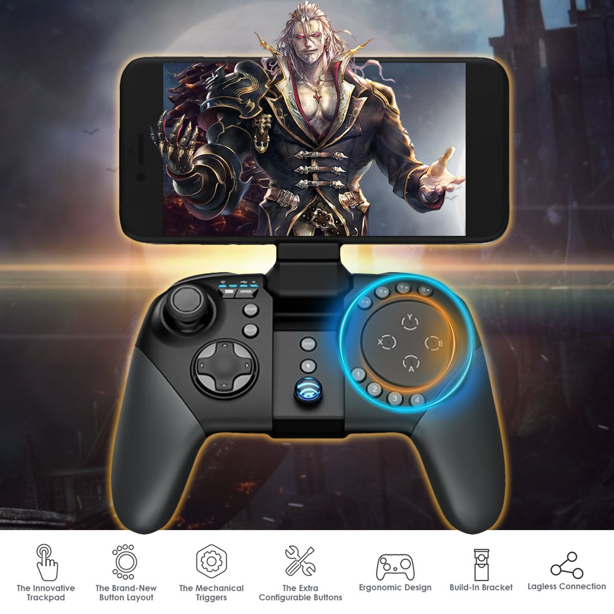 2Pcs-Gamesir-G5-bluetooth-Wireless-Trackpad-Touchpad-Gamepad-Mouse-Keyboard-Converter-with-Phone-Cli-1345710