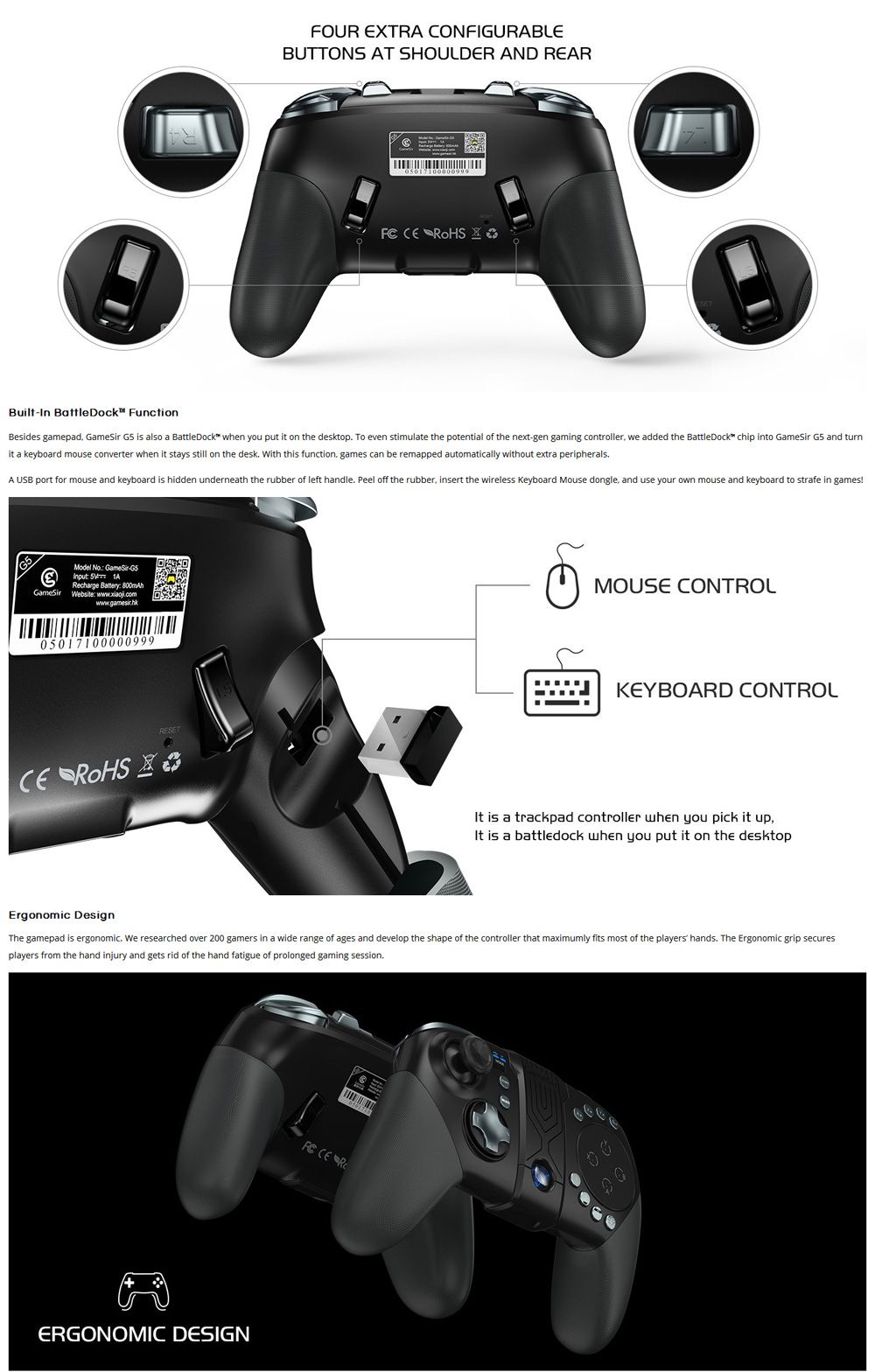 2Pcs-Gamesir-G5-bluetooth-Wireless-Trackpad-Touchpad-Gamepad-Mouse-Keyboard-Converter-with-Phone-Cli-1345710