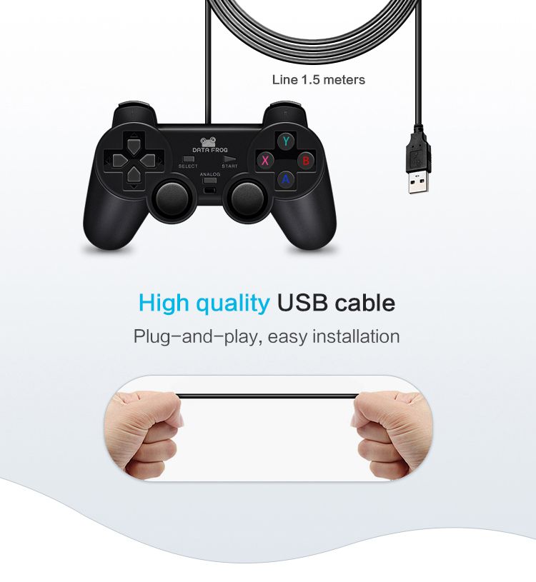 DATA-FROG-Classic-15m-Wired-USB-Game-Controller-with-Vibration-Feedback-Motors-Soft-touch-Keys-for-W-1662811