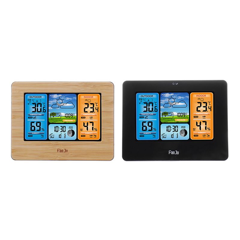 Digital-LCD-Indoor-amp-Outdoor-Weather-Station-Clock-Calendar-Thermometer-Wireless-1501410