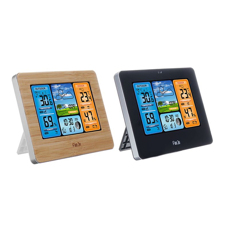 Digital-LCD-Indoor-amp-Outdoor-Weather-Station-Clock-Calendar-Thermometer-Wireless-1501410