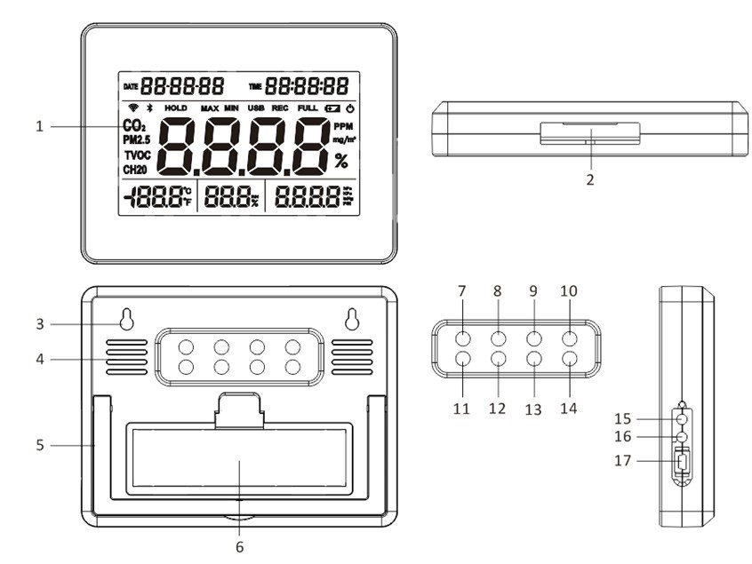 Multifunctional-Carbon-Dioxide-Detector-CO2-and-Temperature-Humidity-and-Atmospheric-Pressure-Record-1732864