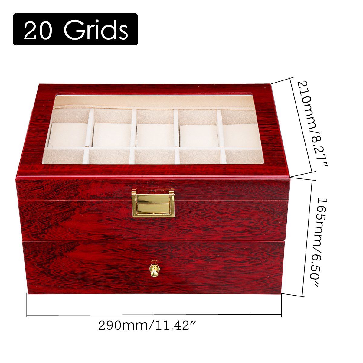 1020-Grids-Wooden-Watches-Display-Case-Jewelry-Box-Collection-Storage-Holder-Box-1442337