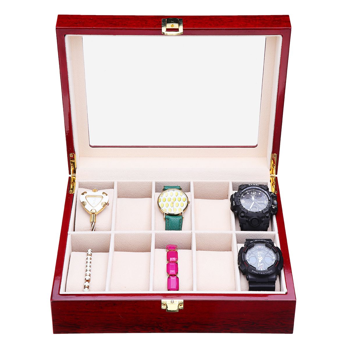 1020-Grids-Wooden-Watches-Display-Case-Jewelry-Box-Collection-Storage-Holder-Box-1442337