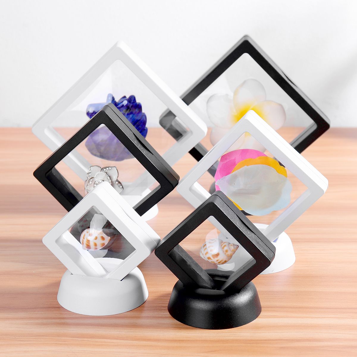 Square-3D-Album-Floating-Frame-Holder-Coin-Box-Jewelry-Box-Display-Showcase-with-Stand-1442341