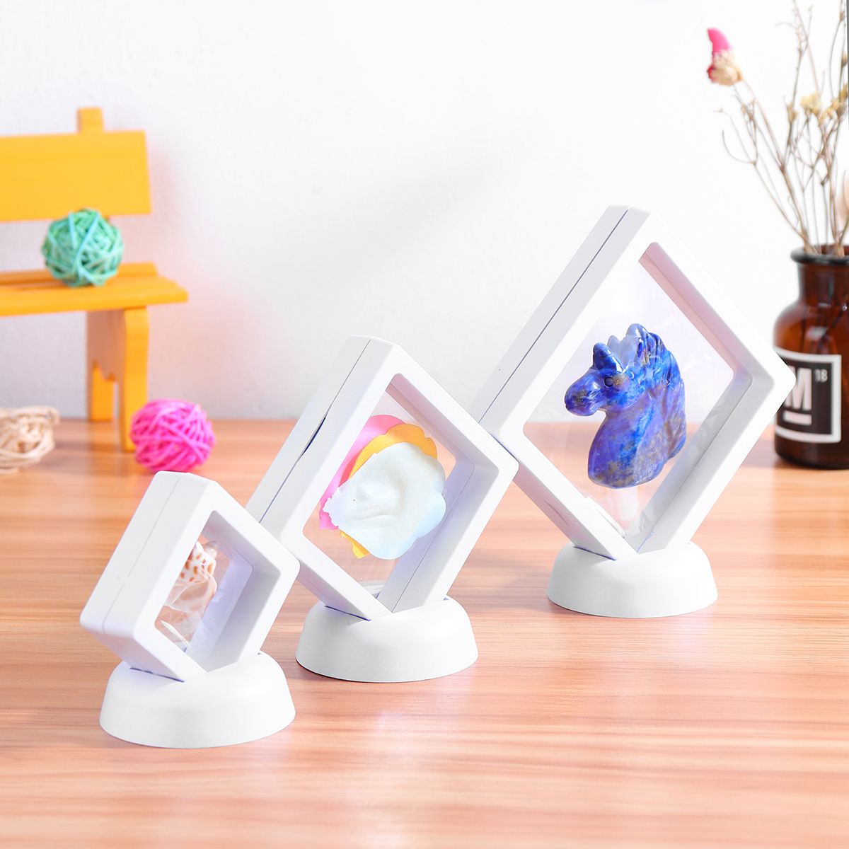 Square-3D-Album-Floating-Frame-Holder-Coin-Box-Jewelry-Box-Display-Showcase-with-Stand-1442341