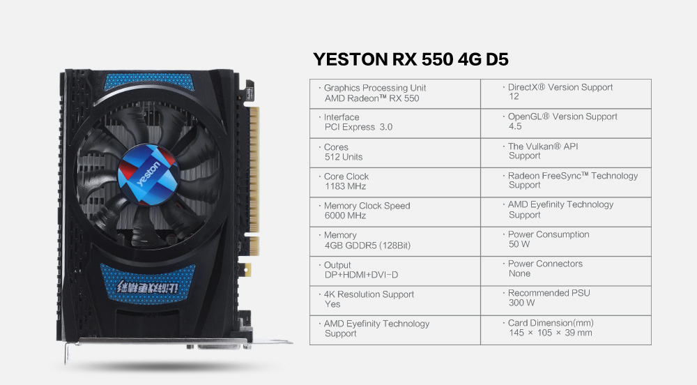 Yeston-AMD-RX550-14NM-4GB-GDDR5-128Bit-1183MHz-6000MHz-Gaming-Graphics-Card-Video-Card-1435507