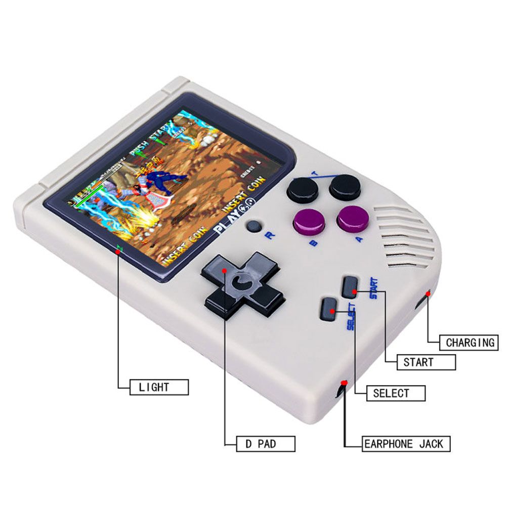 PLAYGO-8GB-1000-Games-24-inch-HD-Display-Handheld-Game-Console-Support-PS1-NES-SFC-MD-GBA-GBC-GB-Gam-1732895