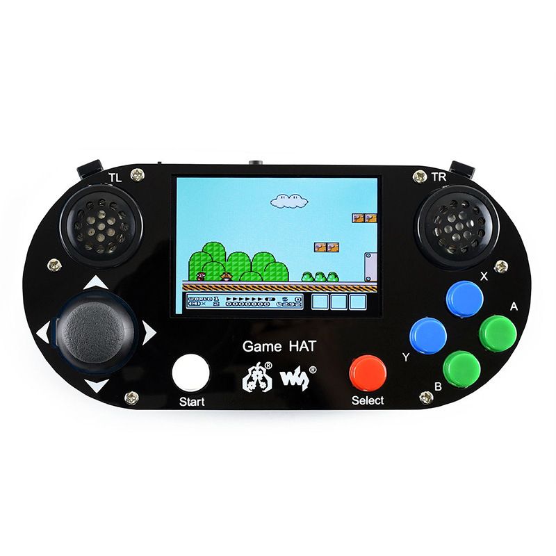 Waveshare-Game-HAT-35-inch-IPS-Screen-with-Raspberry-Pi-3B-Handheld-Video-Game-Console-RPI-G-Kit-Sup-1662393