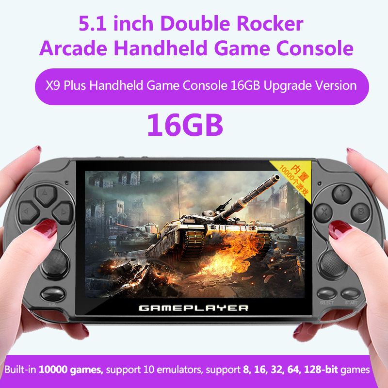 X9-Plus-51inch-HD-LCD-Screen-16GB-128Bit-10000-Games-Handheld-Video-Game-Console-Double-Rocker-MP5-f-1539101