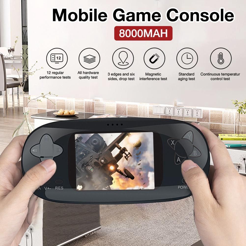 XH-222-Pebble-1G-16-bit-Built-in-108-Games-Mini-Retro-Handheld-Game-Console-DC-5V-2A-Power-Bank-with-1759152