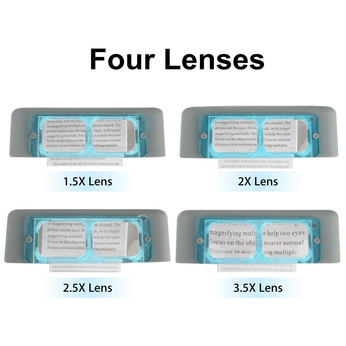 Head-Magnifier-Optivisor-Lens-Glasses-Magnifying-Visor-Glass-Headband-4-Lenses-1562566