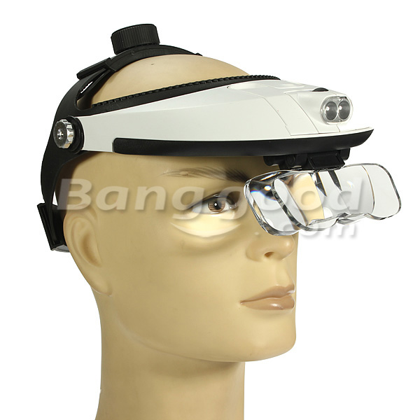 Headbrand-LED-Head-Light-Magnifier-Magnifying-Glass-Loupe-5-Lens-932544