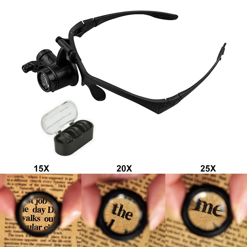 Magnifying-Glass-Magnifier-Single-Eye-Multifunctional-Headband-LED-Light-Jeweler-Repair-with-Lens-1700463