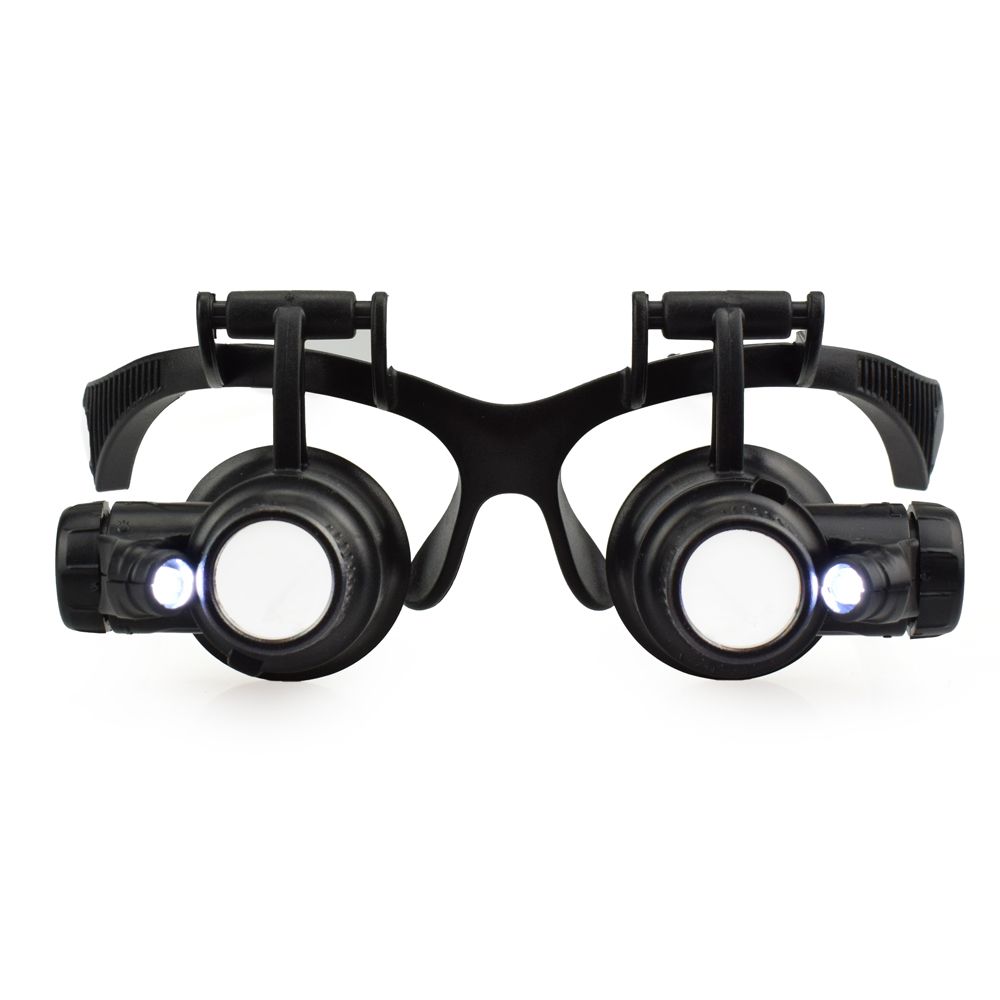 NEWACALOX-10X15X20X25X-Portable-Head-Wearing-Double-Eye-Magnifying-Glass-2-LED8-Lens-Jewelry-Watchma-1713749