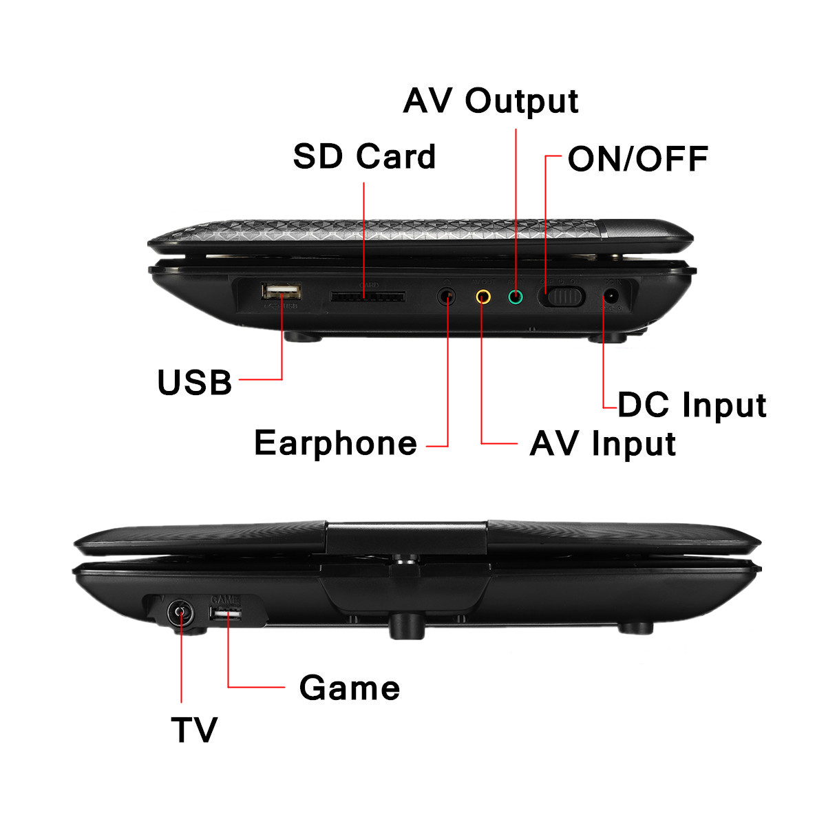 124-Inch-270deg-Rotation-Screen-Portable-Car-DVD-Player-Support-Game-TV-Rechargeable-1351303