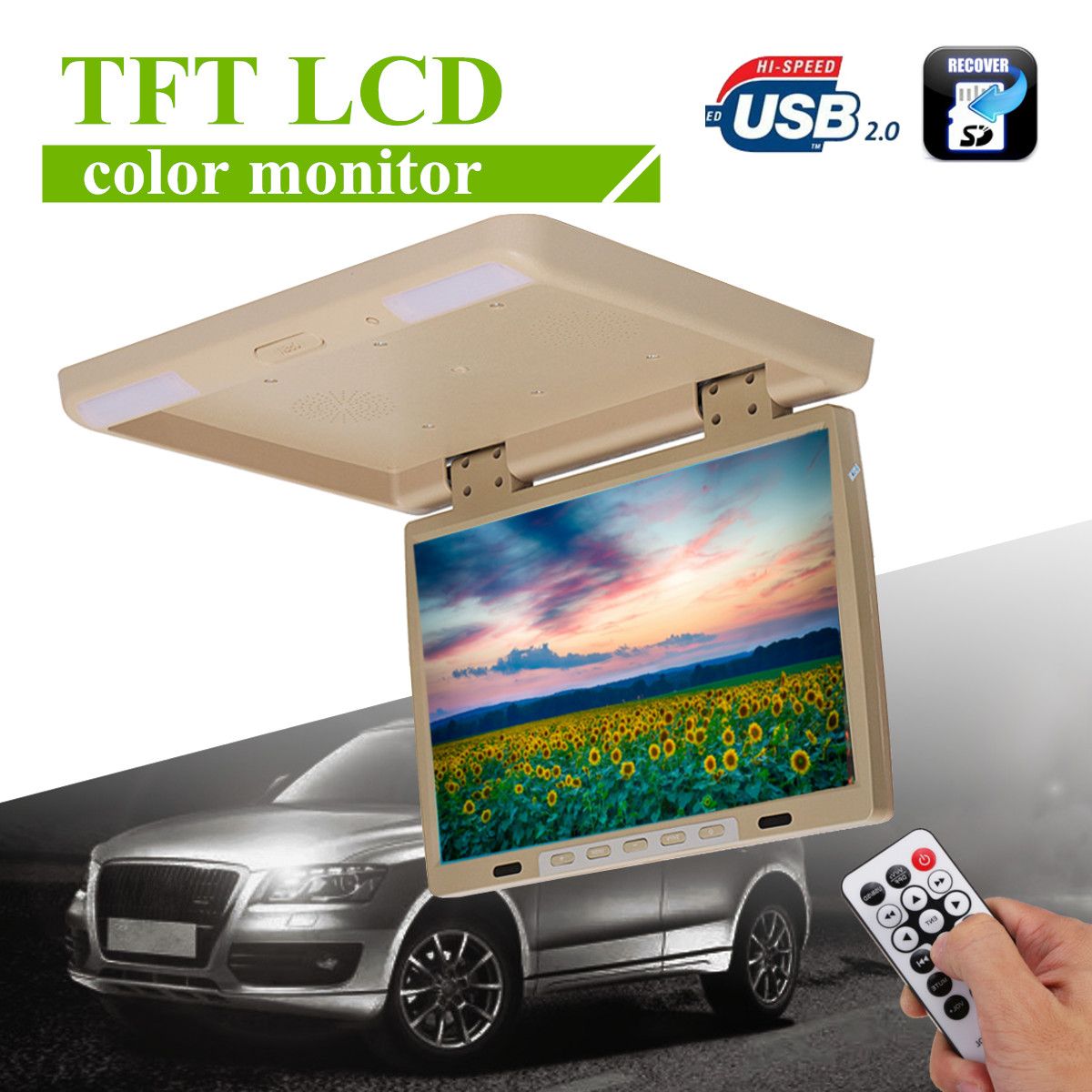 154-Inch-Car-DVD-Player-HDMI-TFT-LCD-DVD-Roof-Mount-In-Car-Flip-Down-Overhead-Monitor-1274751