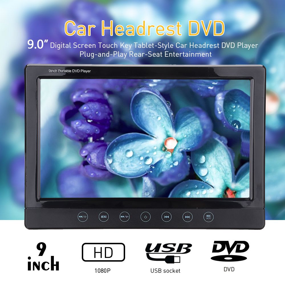 Universal-9-Inch-Digital-TFT-LCD-Car-DVD-Player-Headrest-Monitor-Remote-Control-1381216