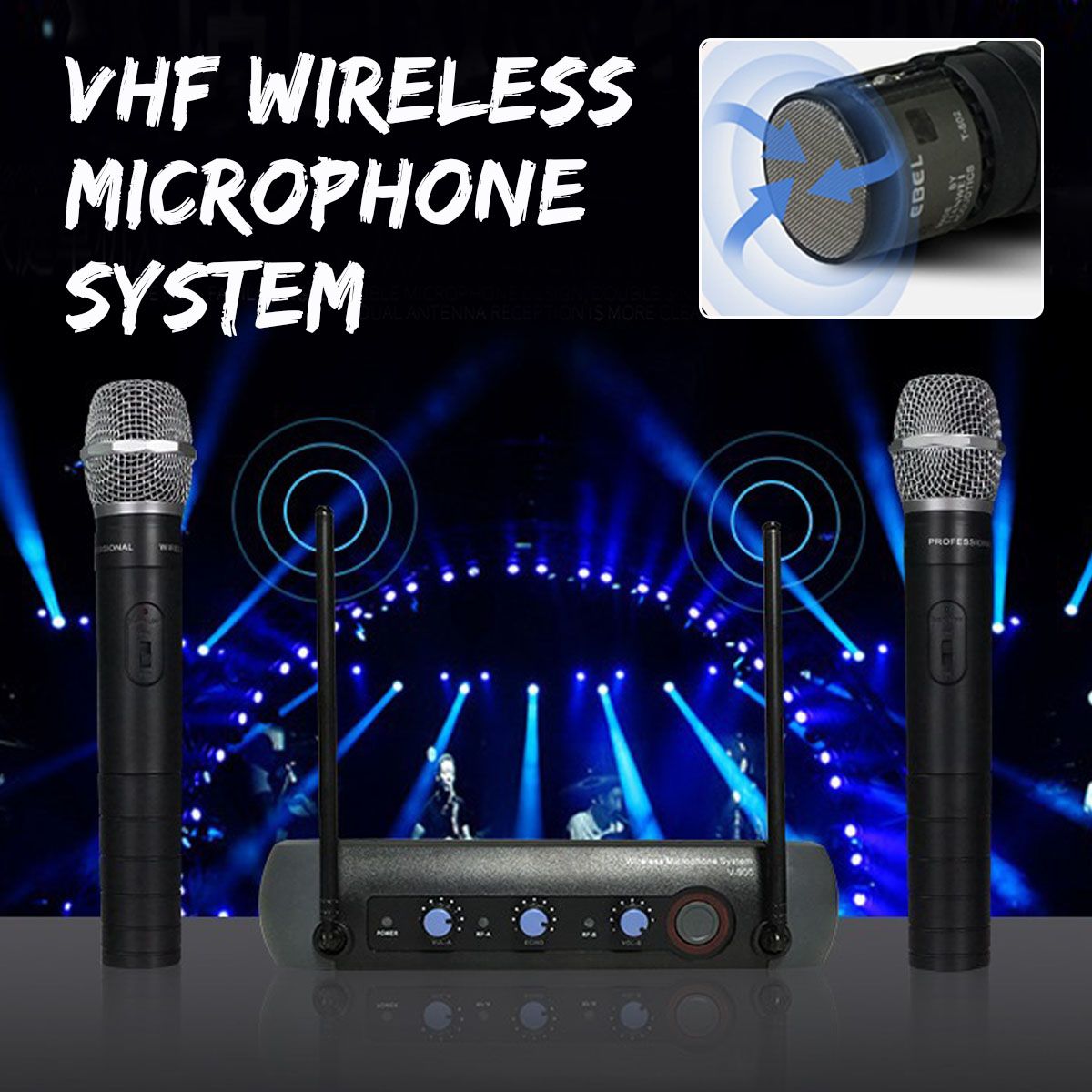 110V-220V-Multifunction-VHF-Wireless-Radio-Dual-Microphone-System-KTV-Handheld-Mic-Household-Amplifi-1420010
