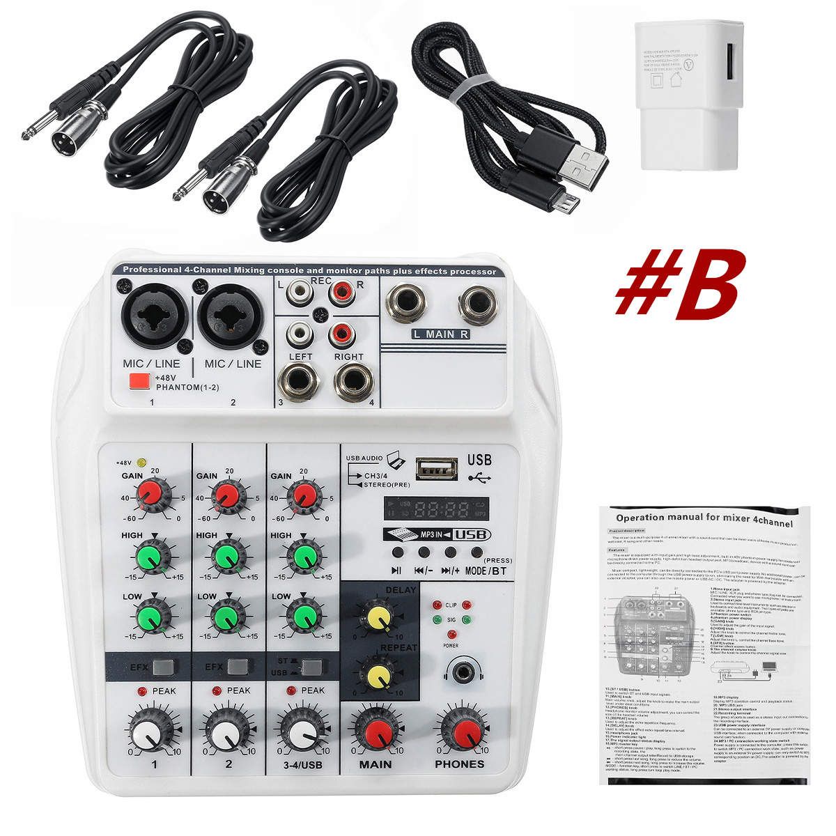 4-Channel-Audio-Mixer-Bluetooth-USB-Stereo-Studio-Sound-Mixing-Console-Digital-1617351