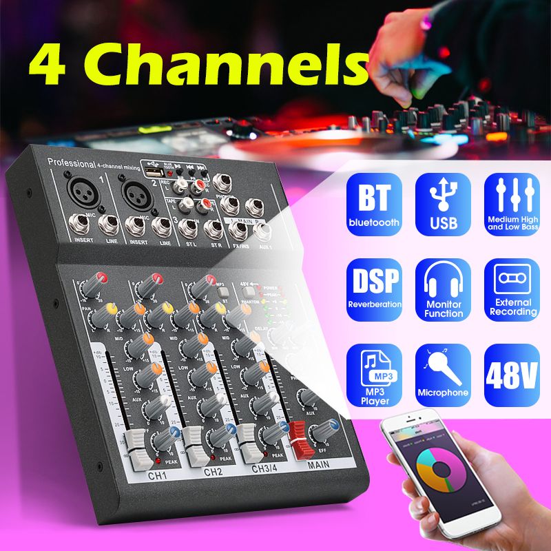 4-Channels-Audio-Mixer-USB-DSP-Reverberation-bluetooth-DJ-Sound-Mixing-Console-MP3-Jack-Karaoke-Ampl-1594316