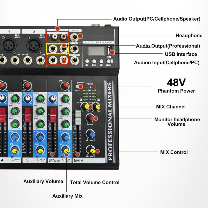 7-Channel-Professional-bluetooth-Audio-Mixer-6-Kinds-of-Music-Modes-USB-Plug-High-Bass-Mixing-Consol-1594317