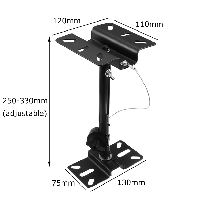 906-180-Degree-Wall-Hang-Speaker-Bracket-Adjustable-Holder-1408449