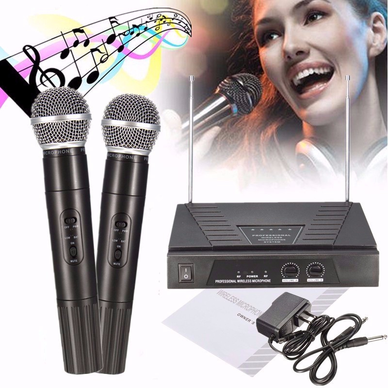 Dual-Handheld-VHF-Wireless-Radio-Microphone-With-Receiver-For-KTV-Music-1018367