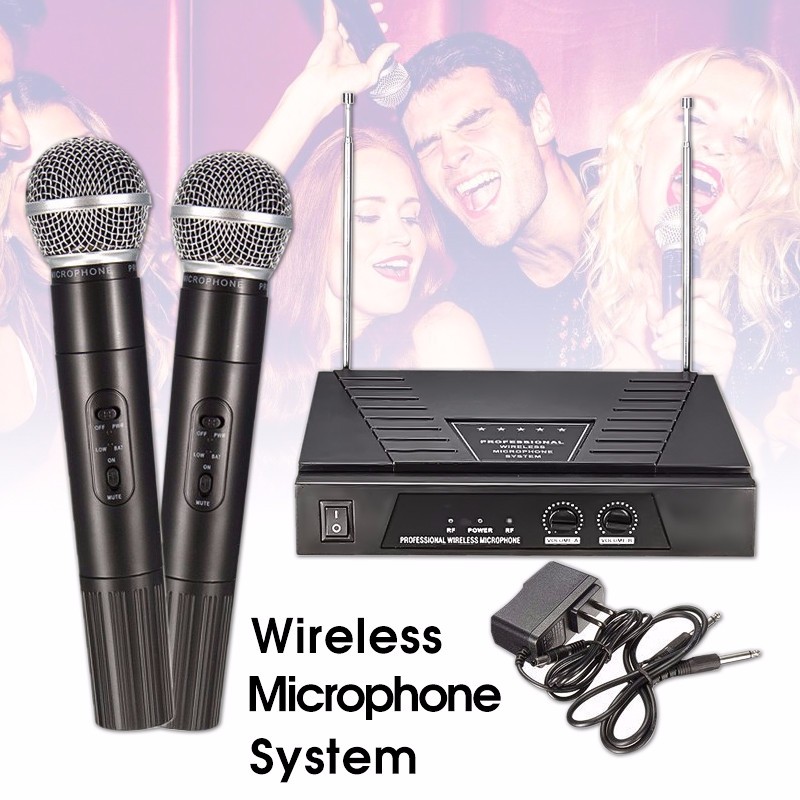 Dual-Handheld-VHF-Wireless-Radio-Microphone-With-Receiver-For-KTV-Music-1018367