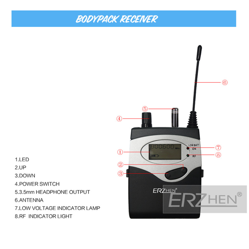 ERzhen-One-to-Four-Dual-Channel-Wireless-Earphone-KTV-Karaoke-Stage-Microphone-Monitoring-System-1359516