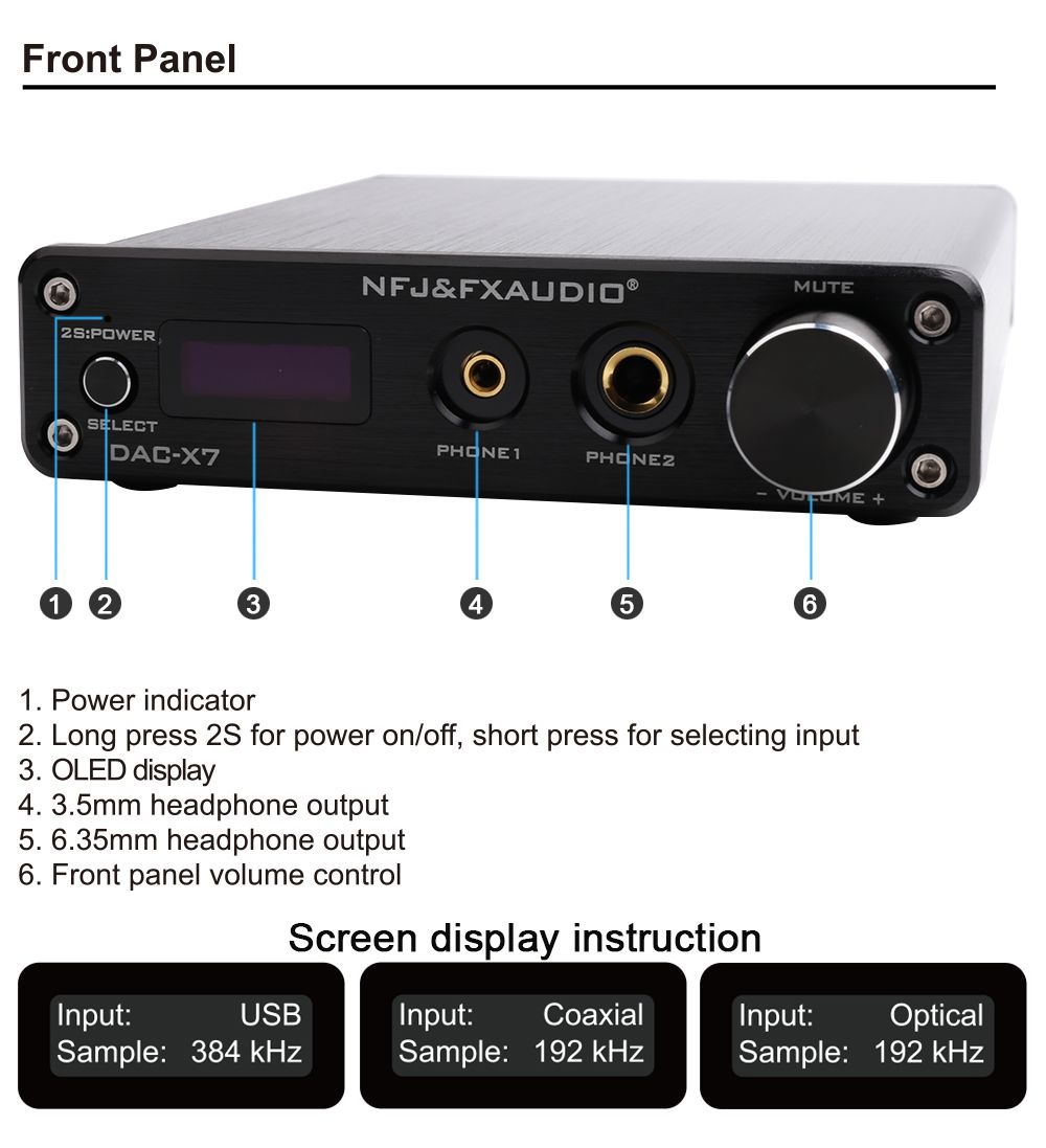 FX-AUDIO-DAC-X7-XMOS-AK4490EQ-USB-DAC-Decoder-HiFi-Audio-Headphone-Amplifier-DSD256-OPA2604-TPA6120--1378488