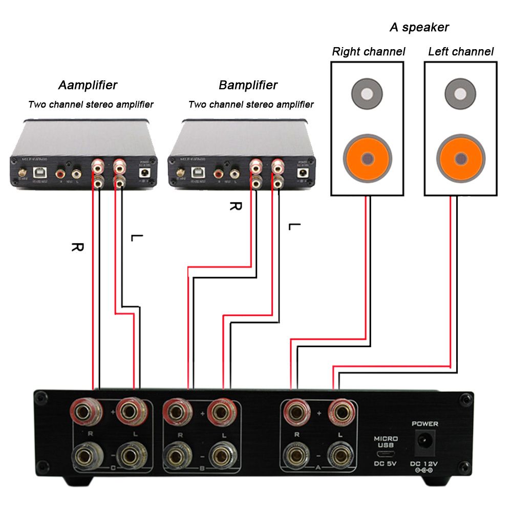 FX-Audio-PW-6-HiFi-Amplifiers-Speaker-Converter-2-in-1-out-Remote-control-1-in-2-out-Convenient-Comp-1379510