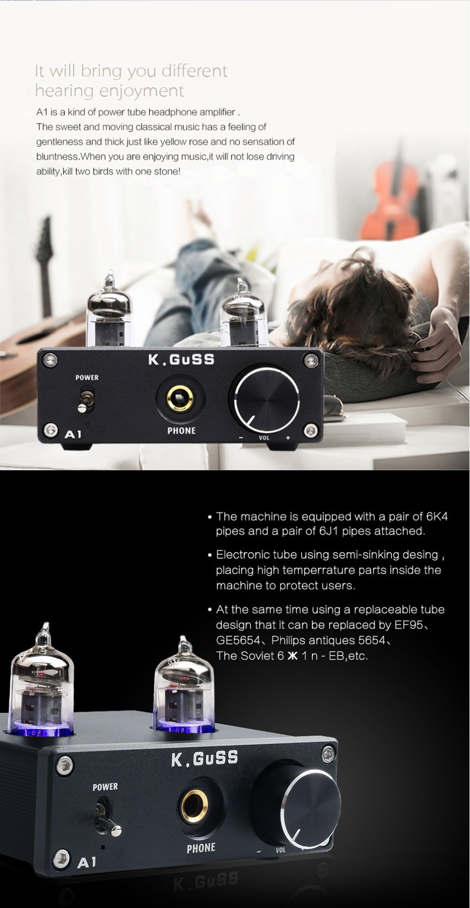 KGUSS-A1-Ne5532-6K4-6J1-120mW-HIFI-Tube-Vacuum-Headphone-Amplifier-1607161