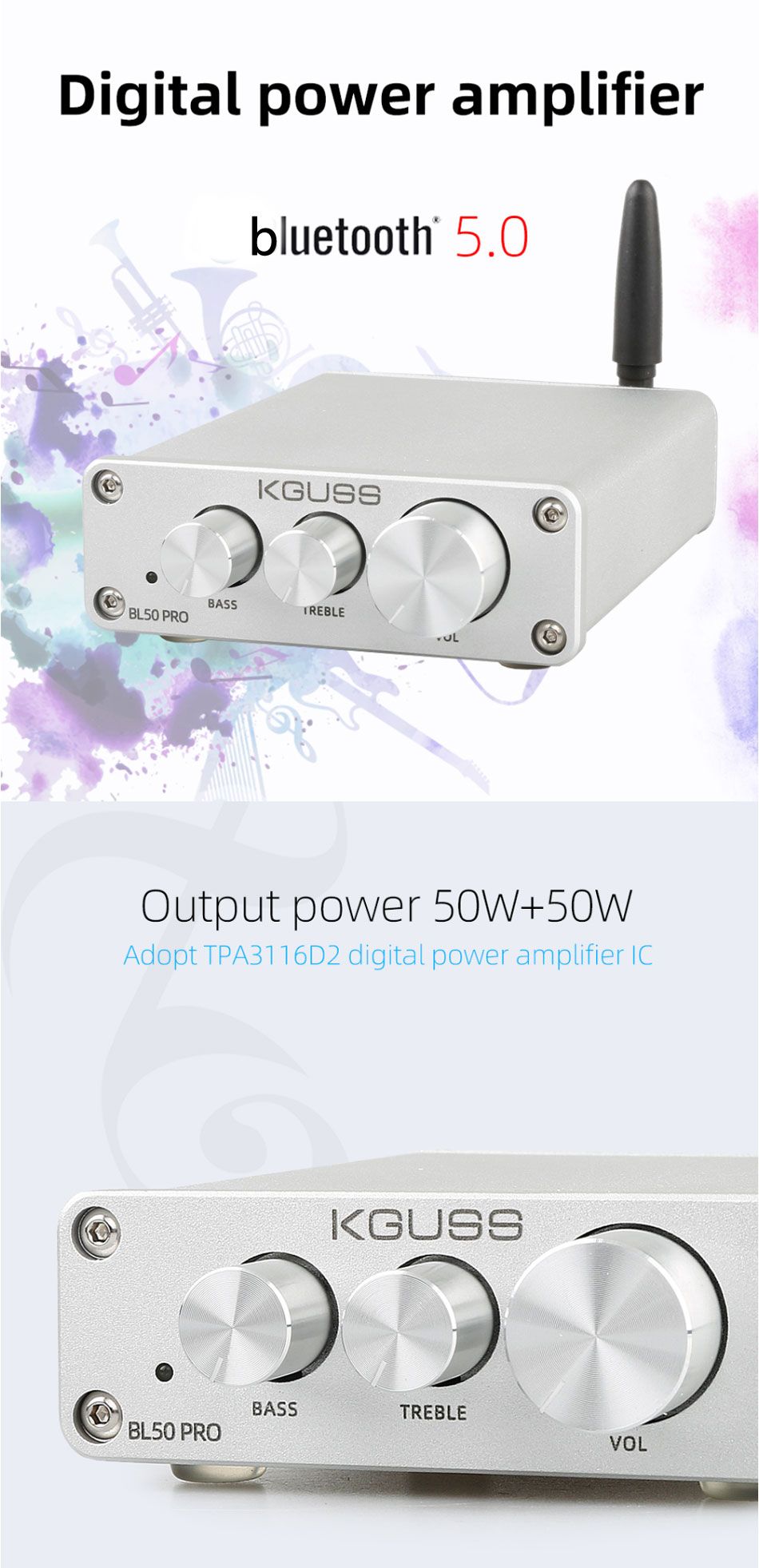 KGUSS-BL50-PRO-TPA3116D2-QCC3003-bluetooth-50-2x50W-Digital-Power-Audio-Amplifier-1610946