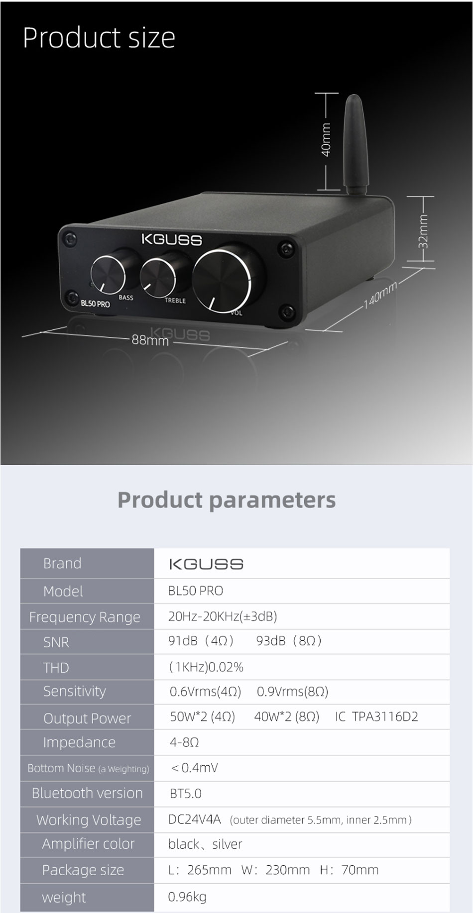KGUSS-BL50-PRO-TPA3116D2-QCC3003-bluetooth-50-2x50W-Digital-Power-Audio-Amplifier-1610946